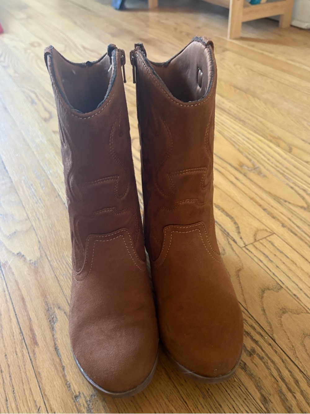 Brown Suede Ankle Boots